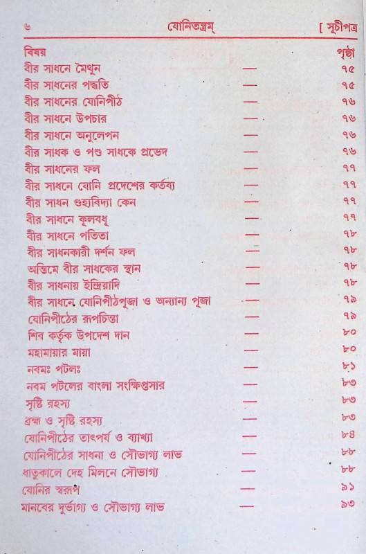 যোনি তন্ত্রম Yoni Tantram