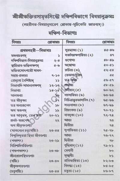 শ্রীশ্রীভক্তিরসামৃতসিন্ধু Sri Sri Bhakti Rasamrita Sindhu ( 2 volume )