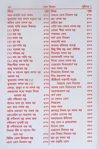 আদি ও আসল লাল কিতাব Adi O Asal Lal Kitab