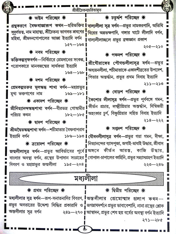শ্রীশ্রী চৈতন্য চরিতামৃত Sri Sri Chaitanya Charitamrita