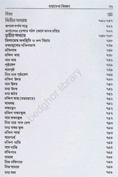 হস্তরেখা বিজ্ঞান Hastorekha Biggan