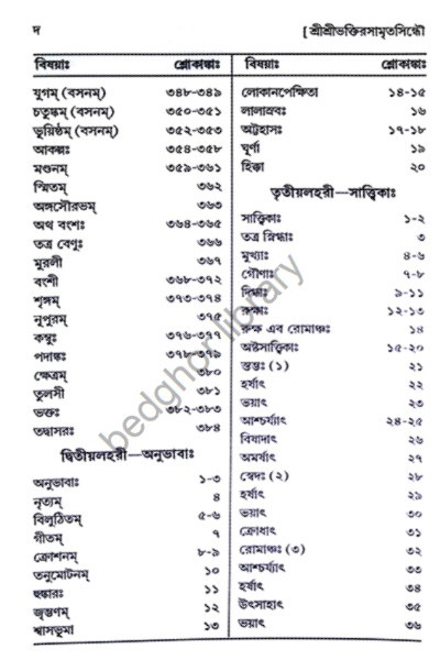 শ্রীশ্রীভক্তিরসামৃতসিন্ধু Sri Sri Bhakti Rasamrita Sindhu ( 2 volume )