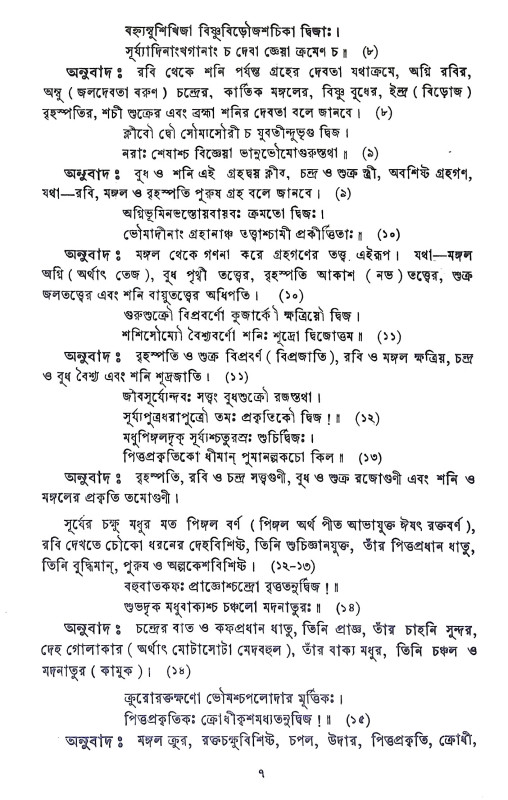 বৃহৎ পারাশরী হোরা Brihat Parasari Hora