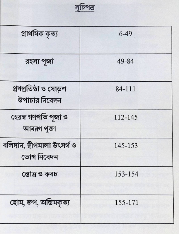 শ্রী শ্রী হেরম্ব জননী পূজা পদ্ধতি