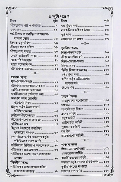 ভাগবত কথামৃত ( সাপ্তাহিক পাঠ্য )  Bhagavata Kathamrita (Saptahik Pathya