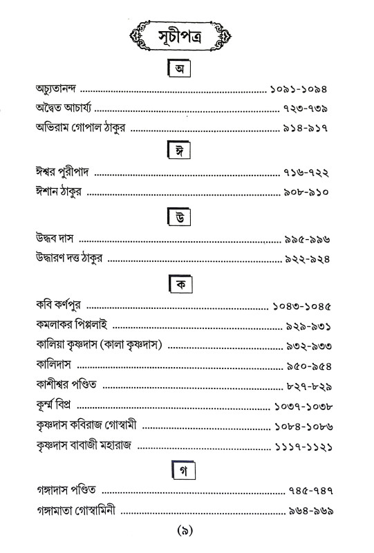 শ্রীগৌর পার্ষদ Sri Gaur Parsad