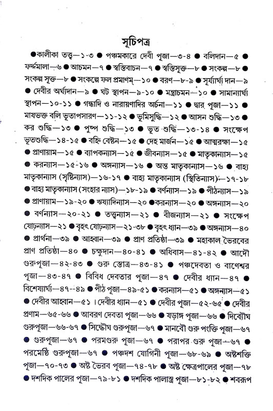 বৃহৎ তন্ত্রোক্ত শ্যামাপূজা বিধি Brihat Tantrokta Shyama Puja Vidhi
