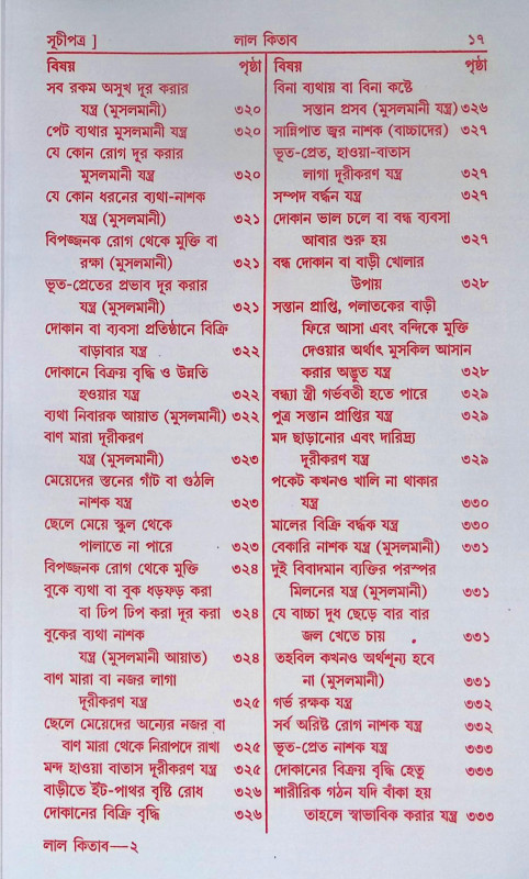 আদি ও আসল লাল কিতাব Adi O Asal Lal Kitab