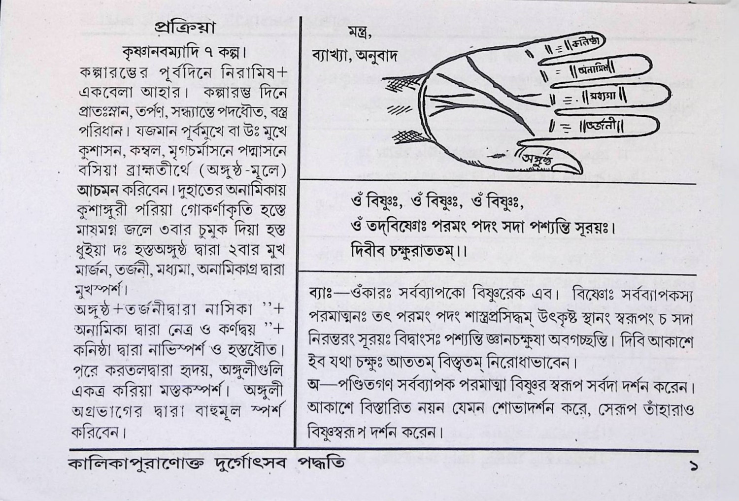 কালিকা পুরানোক্ত দুর্গোৎসব পদ্ধতি Kalika Puranokta Durgoṯsab Paddhati