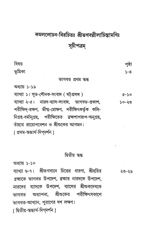 শ্রীভগবল্লীলা চিন্তামণি Sri Bhagaballila Chintamani