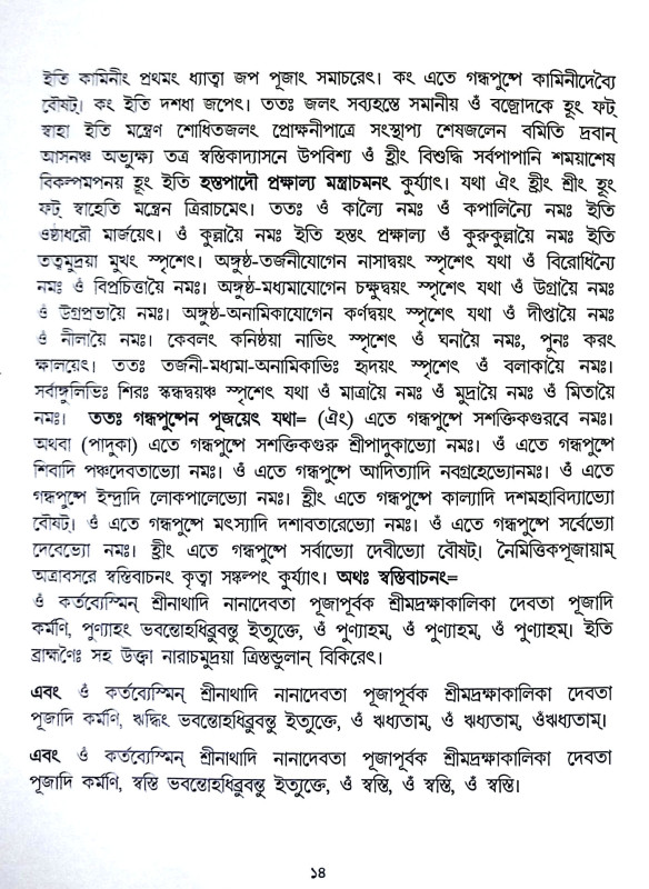 শ্রী শ্রী রক্ষাকালিকা পূজা পদ্ধতি Sri Sri Rakshakalika Puja Paddhati