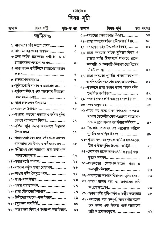 কৃত্তিবাসী রামায়ণ Krittivasi Ramayan