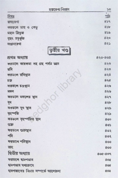হস্তরেখা বিজ্ঞান Hastorekha Biggan