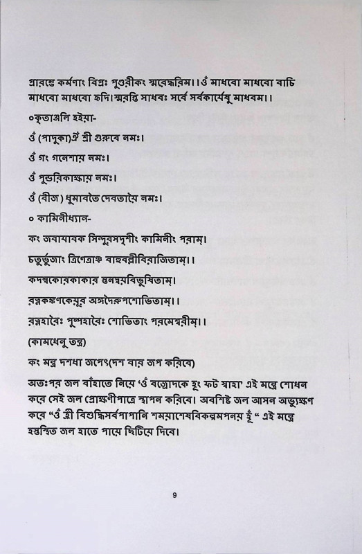শ্রী শ্রী ধূমাবত্যার্চ্চন  Sri Sri Dhumavatyarchan