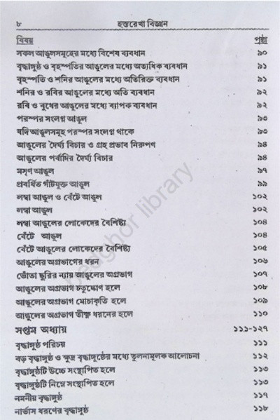 হস্তরেখা বিজ্ঞান Hastorekha Biggan