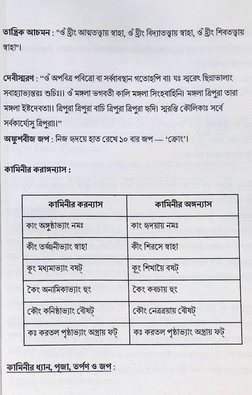 শ্রী শ্রী হেরম্ব জননী পূজা পদ্ধতি